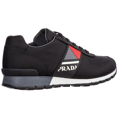 mens prada black sneakers